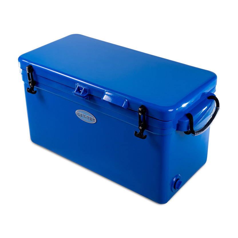 Icey-Tek 70 Litre Long Cool Box In Ocean Blue