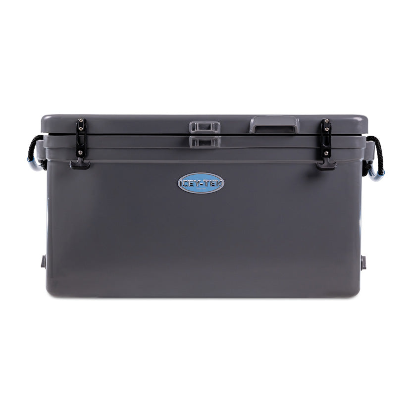 Icey-Tek 70 Litre Long Cool Box In Steel Grey