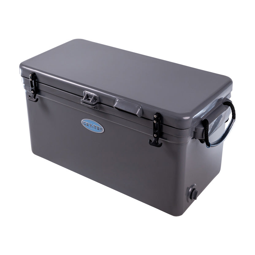 Icey-Tek 70 Litre Long Cool Box In Steel Grey