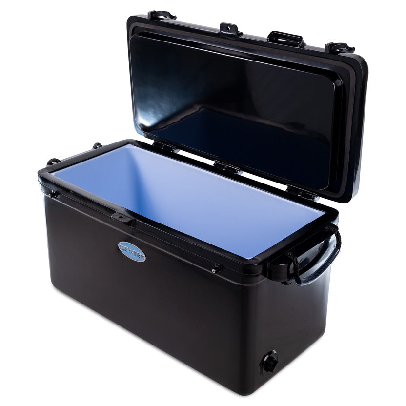 Icey-Tek 90 Litre Long Cool Box In Jet Black