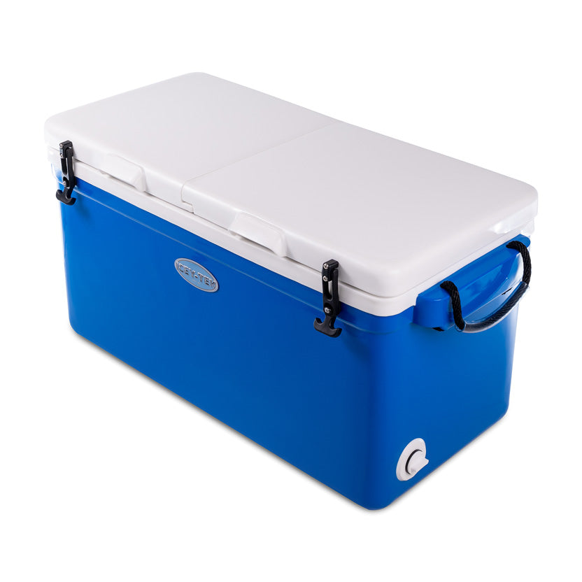 Products Icey-Tek 90 Litre Dual Lid Long Cool Box