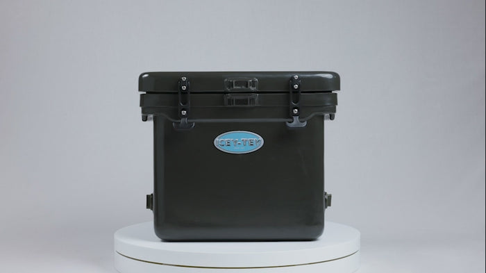 Icey-Tek 25 Litre Cube Cool Box In Dark Khaki