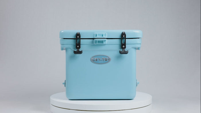 Icey-Tek 25 Litre Cube Cool Box In Baby Blue