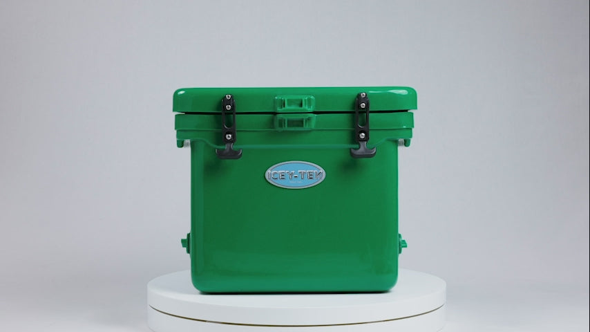 Icey-Tek 25 Litre Cube Cool Box In Forest Green