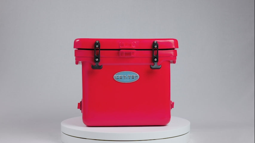 Icey-Tek 25 Litre Cube Cool Box In Candy Red