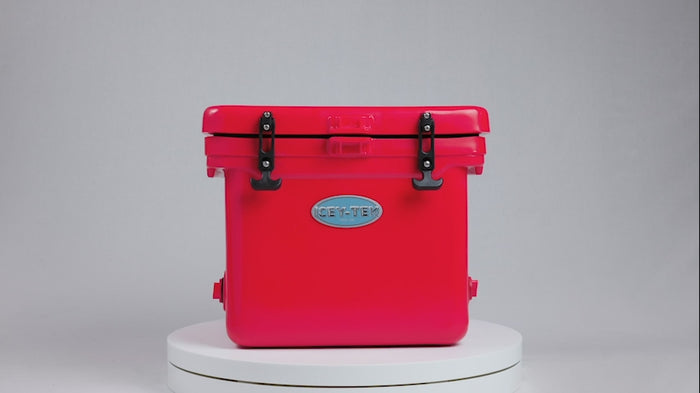 Icey-Tek 25 Litre Cube Cool Box In Candy Red