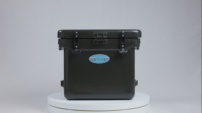 Icey-Tek 40 Litre Cube Cool Box In Dark Khaki